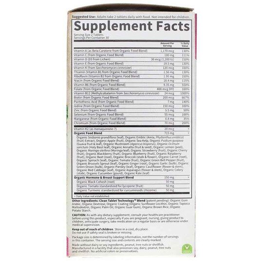 Women's Multi 40+ Whole Food Multivitamin, GOLM